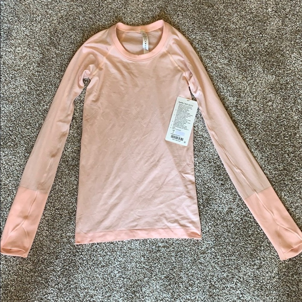 Lululemon light pink Swiftly Tech long sleeve 2.0